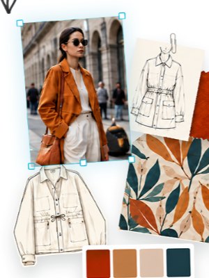 Capture inspiration, colours and prints