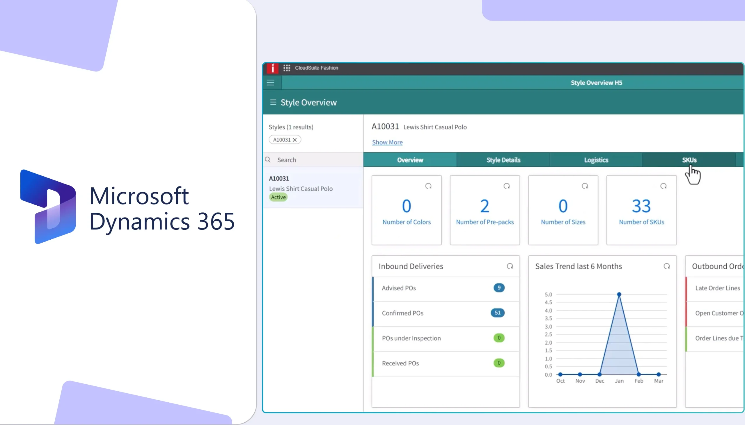 Microsoft Dynamics 365 (Apparel ERP)