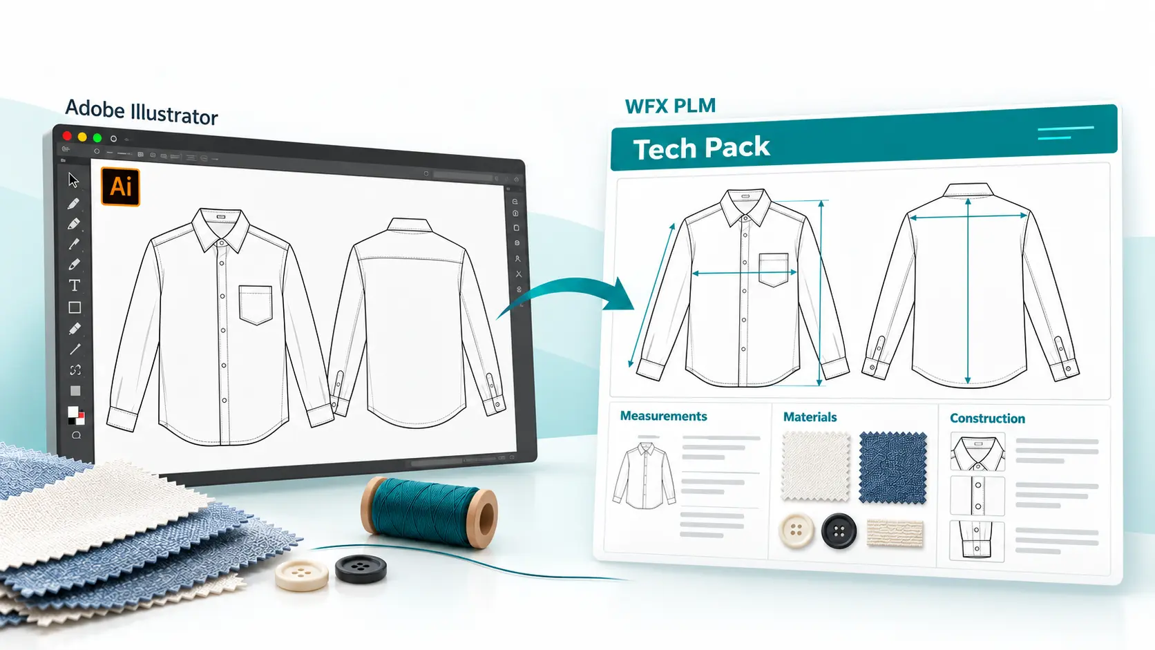 Illustrator to tech pack workflow