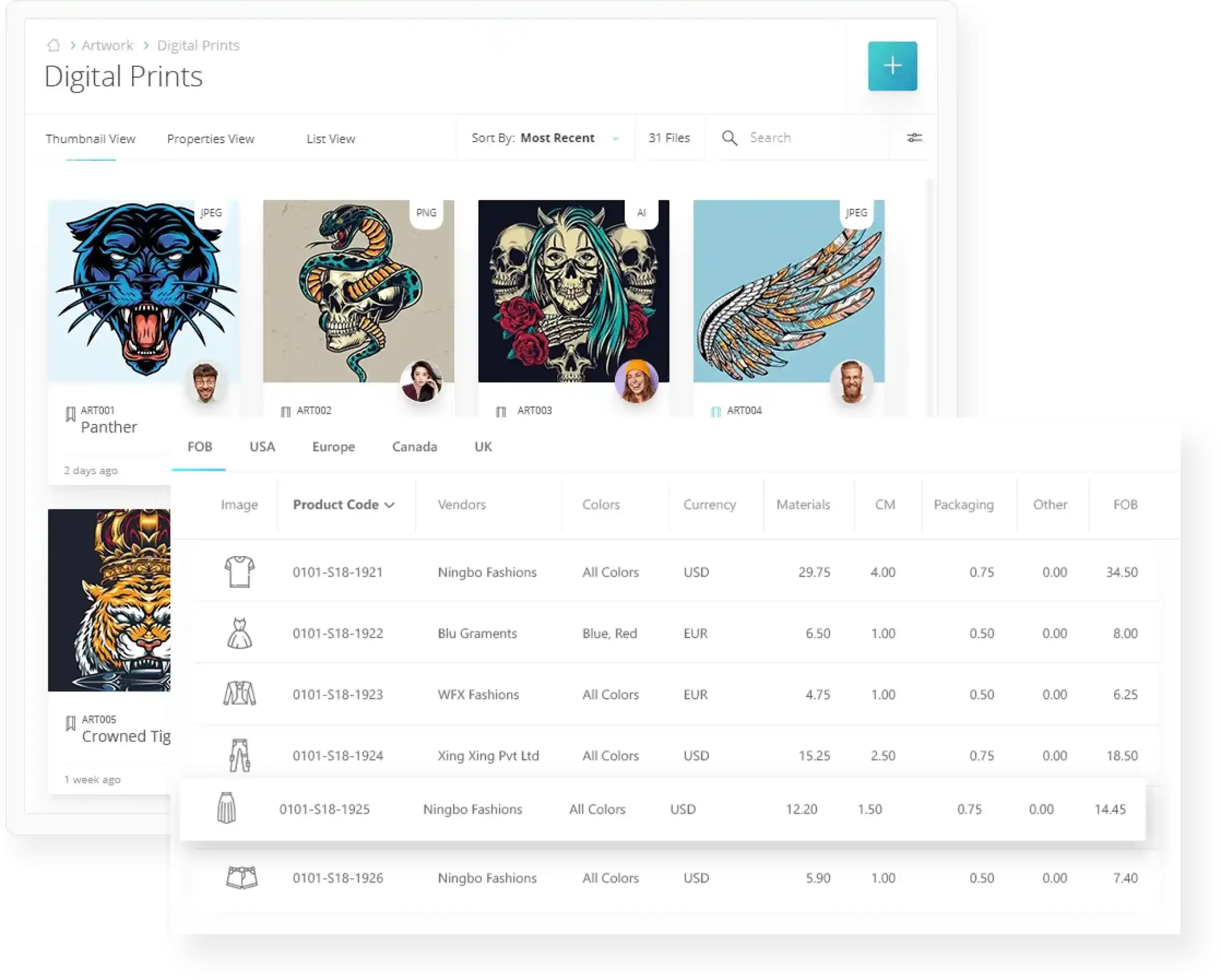 Product & Material Library